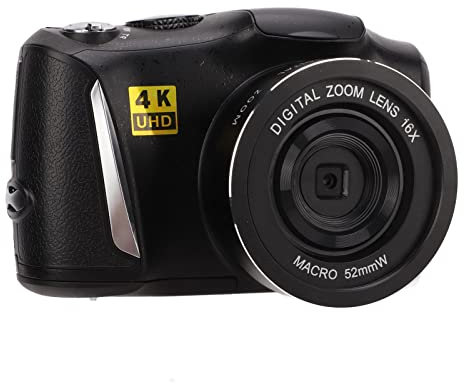 Macchina Fotografica Digitale 4K 48Mp Hd Video Vlogging Camera con 16X Zoom 3.2Inch Screen, Fotocamera Compatta Portatile oer La Fotografia A Tempo, Regalo oer Adolescenti, Bambini