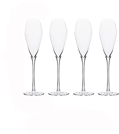 Copas para Champaña 4 piezas Copas de champán Copas de champán de lujo de gama alta Copas de champán de cristal de 145 ml for el hogar Boda Beber Suministros for fiestas de champán Copas de Vino / Fla