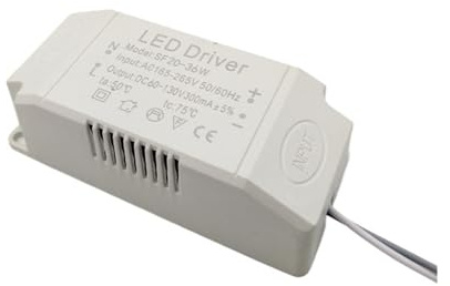 BSAXITHZB Alimentatore LED a Corrente costante da Incasso lampadario da Pranzo faretto raddrizzatore trasformatore zavorra plafoniera avviatore (Color : Square Driver 20-36W)
