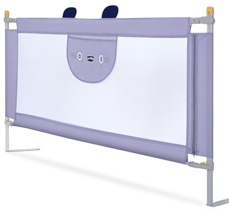 Cocoarm Bettgitter Babygitter für Bett, Babybettgitter Bettgitter für und Kleinkinder, Höhenverstellbares Babybettgittergitter, Verbessertes Vertikales Heben, (2,0 m)