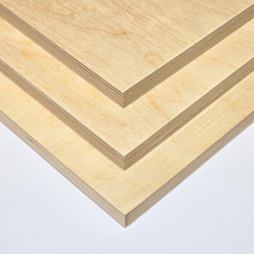 AtHaus® Contreplaqué 15mm - Panneaux multiplis - Feuilles de bois - Panneaux en bois - Contreplaqué bouleau - Découpes au choix: 140x50 cm