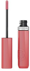 L'Oréal Paris Rossetto Liquido, Colore Intenso ed Effetto Laccato, Tenuta 16H, Resistente alle Sbavature, No Transfer, Con Squalano, Infaillible Laque Resistence, Tonalità: 600 Nu Rosé, 4,3 ml