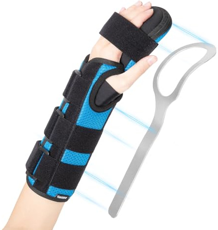 YiYame Handschiene, Handgelenkstütze Nacht Unterstützung, Karpaltunnel Schiene for Handgelenk Sehnenscheidenentzündung, Schlaganfall Hand, Handgelenksfraktur, Arthritis, Linke Hand, L