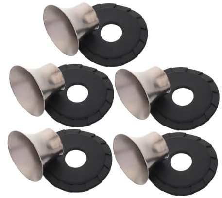 MERRYHAPY Replacement Umbrella Tip Caps 10mm Metal 5 Pack Silver