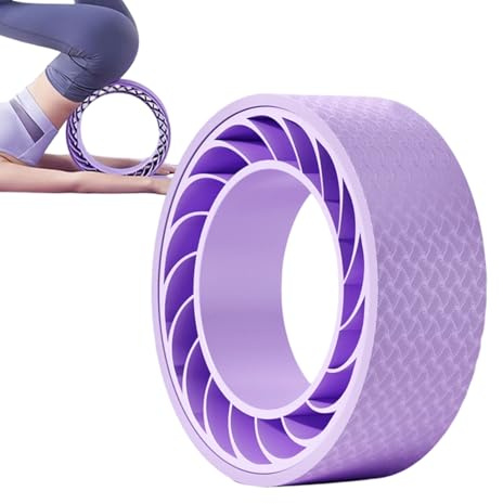 Yogarolle - Rutschfeste Dehnfunktion mit Rad - Fitness Schaumstoff Rückenrolle - Für Anwendung Im Home Gym, Für Fitness, Tägliches Workout, Routine Und