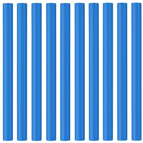 Heatless Curlers Flexi Curling Rod Foam Curler Roller Bendy Blue Hair Rollers For Long Short Curly Hair Sleeping Overnight Durable Twist Curly Sticks DIY Tool Salon Hair Accessory 16x1.3cm(10Pcs)
