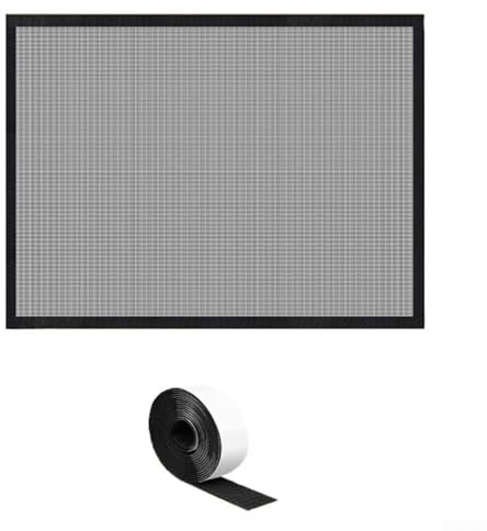 UrbanHui Rete di sicurezza per camino, protezione per bambini e animali domestici, in PVC denso, barriera anti-cenere, protezione dalle scintille, facile da installare, colore nero, per case e