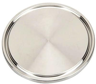 Morsetto con cappuccio terminale saldato, Tappo terminale da 38 mm 1,5'' for flangia a morsetto Tri Clamp da 50,5 mm 1,5'' in acciaio inossidabile 304