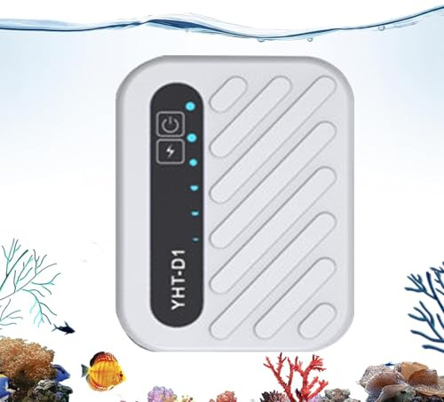 Bomba de Aire para Acuario - Oxigenación Externa confiable, Bomba de oxígeno a batería Recargable | Bombas de Aire aireador para Picnic doméstico al Aire Libre cebos acuicultura Transporte Agua