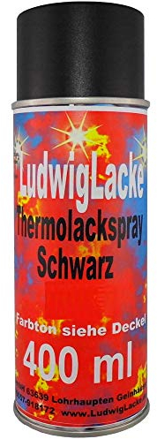 Thermolack 1x Spraydosen 400ml Schwarz Auspuff Motor Autolack geeignet für Bremssattel