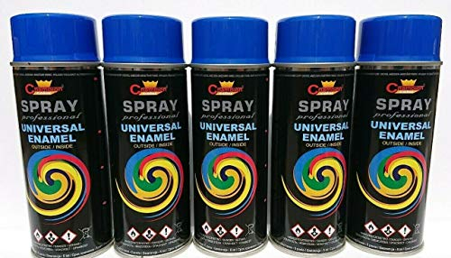Sprühlack RAL Sprühfarbe Lackspray Spraydose 400ml - RAL 5010-5 Stück