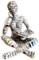 PIGPIGFLY Lesende Frau Skulptur,Regal Deko,Deko Figuren,Bücherwurm-Skulptur,Dekofiguren Wohnzimmer,Kantenhocker Figuren,Modern Abstract Kunst Skulpturen Deko, Bürodekorationen