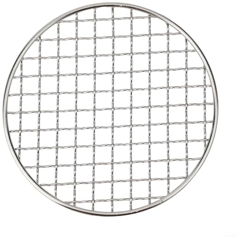 Round BBQ Grill Mesh,Stainless Steel Mesh Barbecue Net Multi-purpose Barbecue Racks Tray Cross Wire Round Steaming Cooling Rack(305MM)