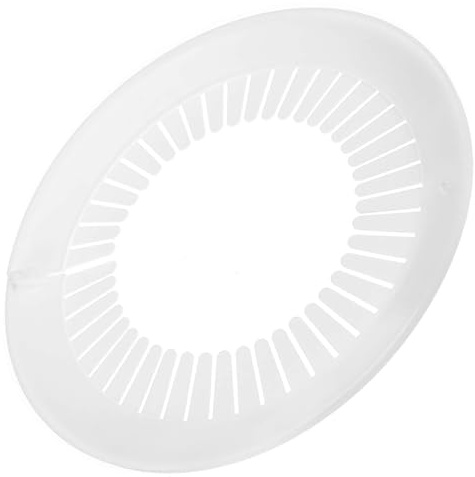 TOP-VIGOR 1 x 140 mm-168 mm Rohrabdeckungsdekoration, PP-Kunststoff-Rosettenrohrmanschette für Wasserleitung, Abflussleitung, WC-Abflussrohr, Wandrohreingang, Dekoration, Zierleiste und