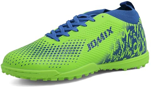 JOMIX Botas de Fútbol Hombre TF – Multitaco para Césped Artificial – Ligeras, Resistentes y Antideslizantes MOS250437 (Verde, 42)