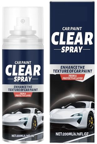 Generico Pulitore Carrozzeria - Spray Dettagli Auto Rivestimento Trasparente 200ML,Spray per Pulizia Auto con Rivestimento Trasparente - per Lucentezza, Prevenzione Ruggine, Escrementi di e Veicoli