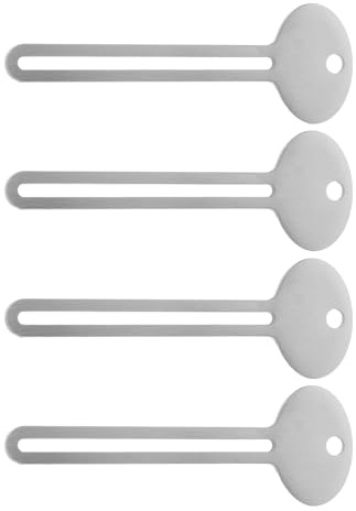 JOINPAYA 4pcs Stainless Steel Tube Squeezer Tool for Paint Tubes with Oval Holes Manual Art Paint Extractor and Pigments for Precise Dispensing in Art Supplies