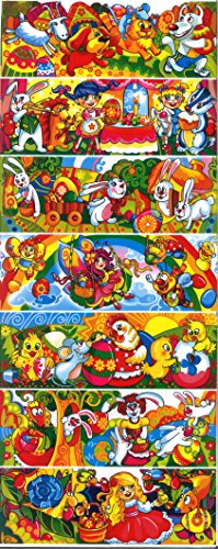 Ukrainisches Kunsthandwerk Ostereier Folie. VORRÜCKTER HASE. Nr. 70 reicht für 7 Eier/Eier verzieren