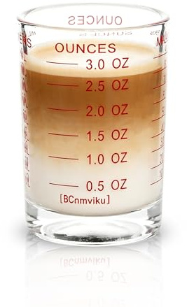 Shot Glass Measuring Cup 3 Ounce/90ML Liquid Heavy High Espresso Glass Cup