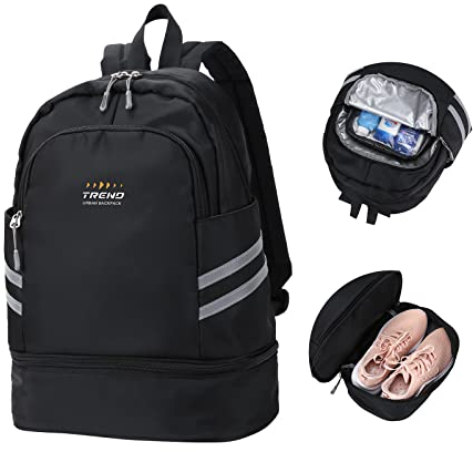 SZLX Mochila de Gimnasio para Mujer con Compartimento para Zapatos,Mochila Grande de Viaje para portátil,Impermeable, Informal,Mochila Escolar,Mochila Deportiva,Bolsa de Gimnasio para natación,Yoga