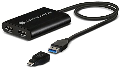 SoNNeT Dual 4K HDMI 2.0 Adapter for M1 Macs, USB3-DHDMI