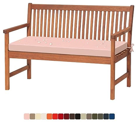 Lsjoaw Bankauflage 180X40X3CM Bankkissen Sitzauflage Sitzkissen wasserdicht Gartenbankauflage Schaukelkissen für Gartenbank Schwingen Bankpolster Outdoor für Fensterbank Gartenkissen Hellrosa Farbe