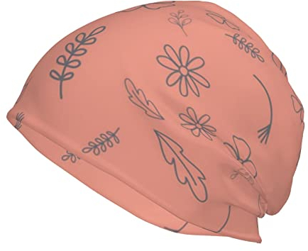 351 Beanie Mütze Pinke Blume Laufmütze Atmungsaktiv Nachtmütze Klassische Sportmütze, Für Radfahren, Damen, Motorradfahren