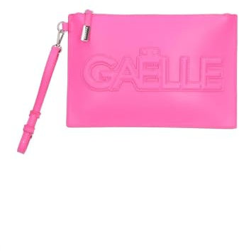 gaelle paris Borsa clutch con maxi logo GAACW00156 fucsia
