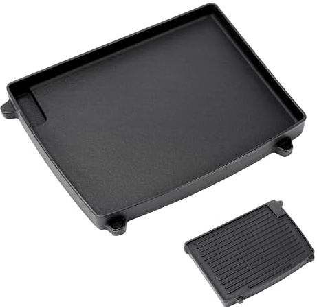 Denmay 32 x 24 cm piastra in ghisa per Enders Urban, Urban Pro, Explorer, Explorer Pro, Grill a gas per Enders 2075, accessorio per piastra per barbecue massiccia, 1 pezzo