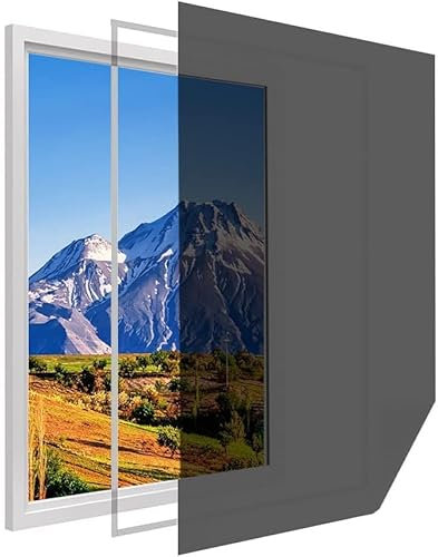 Zanzariera Adesiva per Finestre con Adesivo, Protezione contro Insetti, Zanzare e Mosche, Rete di Alta Qualità, Installazione Facile, Tagliabile e Adattabile (Nero, 150x300cm)