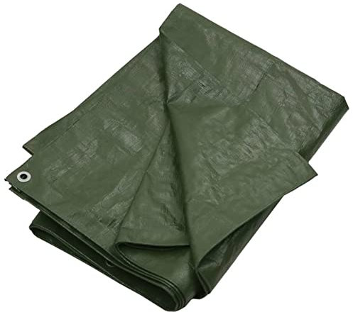 LAPOOH Abdeckplane, Gewebeplane, Plane Wasserdicht, Abdeckfolie, Bauplane, Tarpaulin, Allzweckplane, Gartenplane, Zeltplanen, 180 g/m² 4x5 m Grün HDPE