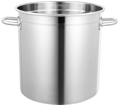 PgbzgeaJ Stainless Steel Stock Pot, Large Cooking Pots Canning Cookware with Stainless Steel Lid