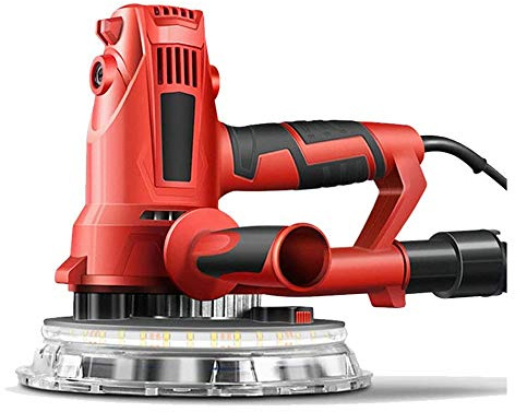 UKLSAMZR Lijadora Orbital eléctrica de 850 W, lijadora Orbital aleatoria con Mango, lijadora para Paneles de Yeso de Velocidad Variable con aspiradora/Bolsa para Polvo, Tira de Discos LED