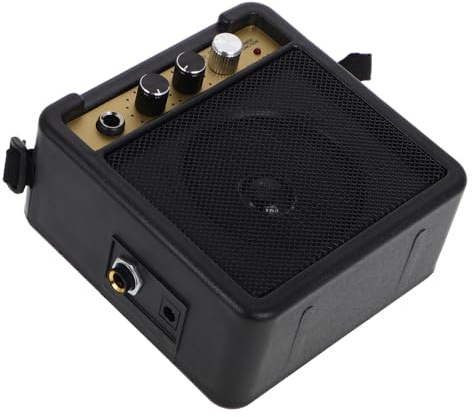 Angoily Mini Audio 5w Compatto Chitarra in per Elettrica Amplificatore Cavo Portatile Plastico e Metallo per Uso Versatile