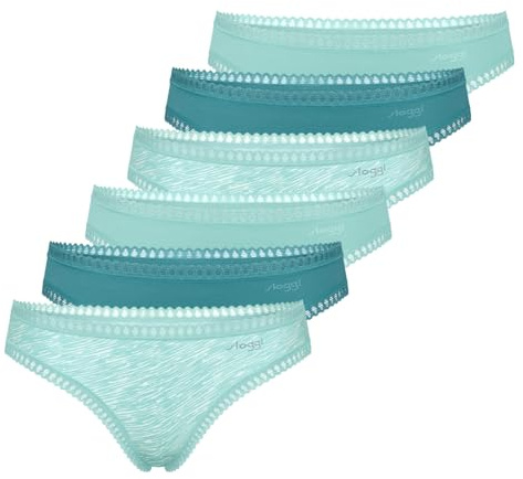 Sloggi - GO Crush - Mini Slip - 6er Pack (XS Dunkelgrün/grün)