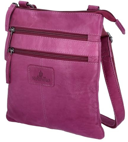 The Skandinavian Brand Damen Ledertasche Mixed Farbsortierung 50-lila