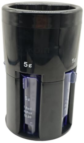 Generisch Automatischer Münzsortierer, 5 In-1 Münzzähler Mit Münzverpackungen, Kreatives Münzsystem, Leeres Sparschwein, Münzdose Für Frauen, Erwachsene, Freunde