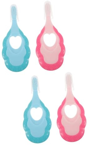 WRITWAA 2 Sätze Kinderzahnbürste Zahnen Für Babys Geformte Kleinkinder Kinderzahnbürsten Oral Kid Baby Weiche Borsten Manuelle 2 Stücke * 2