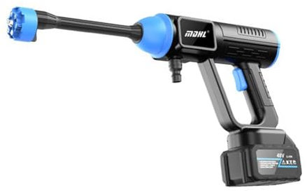 Idropulitrice a Batteria, Idropulitrice Portatile, Tubo Da 10M, Serbatoio in Schiuma, Lavatrice Senza Fili Per Auto, Giardino, Terrazza, Prato E Irrigazione (48HV)