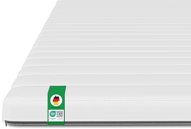 Schlaftroll Matratzentopper 90x200 – Gelschaum – waschbar – Öko-Tex | Gelschaum Topper, waschbarer Bezug, ergonomisch, Öko-Tex, für Matratzen & Boxspringbetten