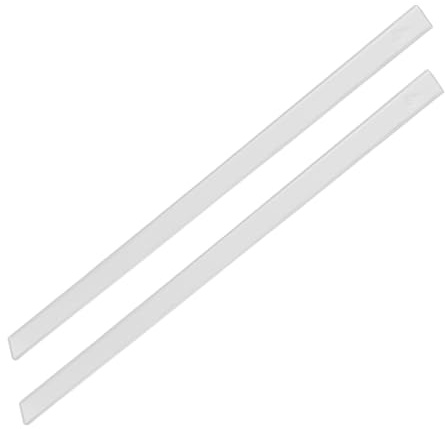 MUELODSIC 2pcs Acrylic Cookie and Fondant Thickness Ruler Set 4mm 40cm Dough Measuring Guide Baking Tool for Biscuit and Cake Decoration DIY Rolling Pin Accessory