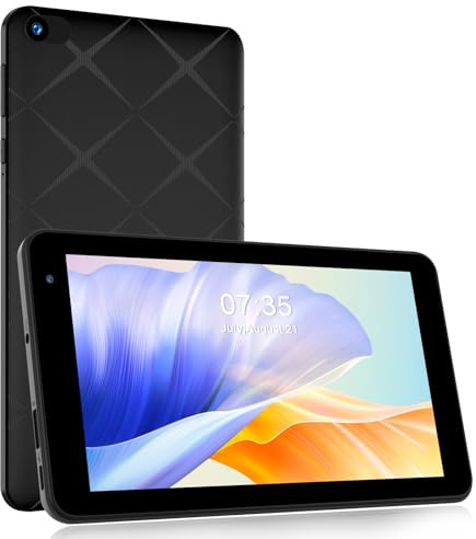 GOZZGEAR Android 15 7 inch Tablets, 8GB RAM, 32GB, Tablet PC, (Expandable 512GB), GMS Certified WiFi Dual Camera with Eye Protection, Bluetooth,Dual Camera,WiFi, Portable Tablet, 2-Year Warranty