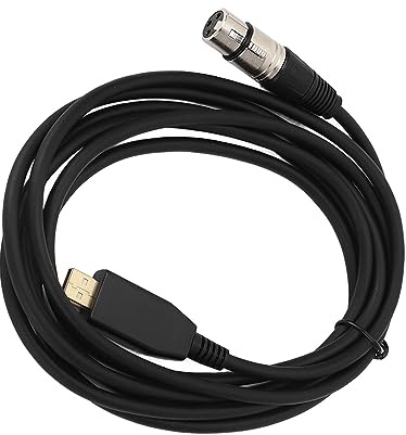 Ejoyous USB-auf-XLR-Kabel, Mikrofon-Adapterkabel, Wiederverwendbar für Studio