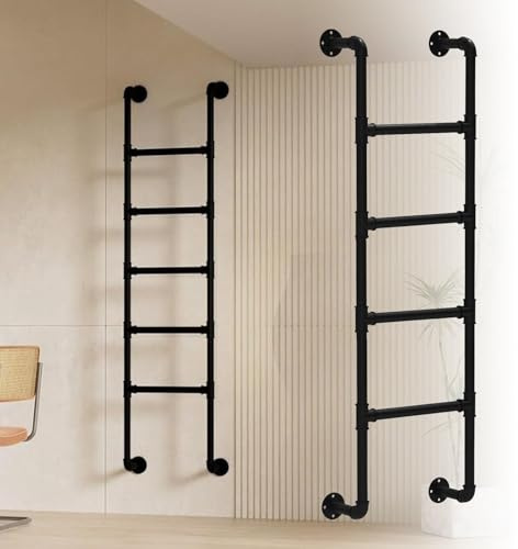 HJYXXSR Scaletta per letto a castello in ferro battuto, resistente, altezza 139,7 cm, per casa, esterni, sicurezza e arrampicata