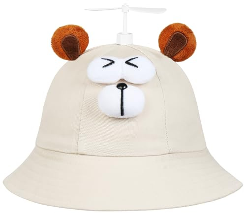 Aomig Propeller Mütze, Cap Hubschraubermütze Propeller | Hubschrauber-Kappe, Bucket Hat Urlaub, Wasserdichter Fischerhut Karneval Partykostüm Requisiten für Erwachsene Kind