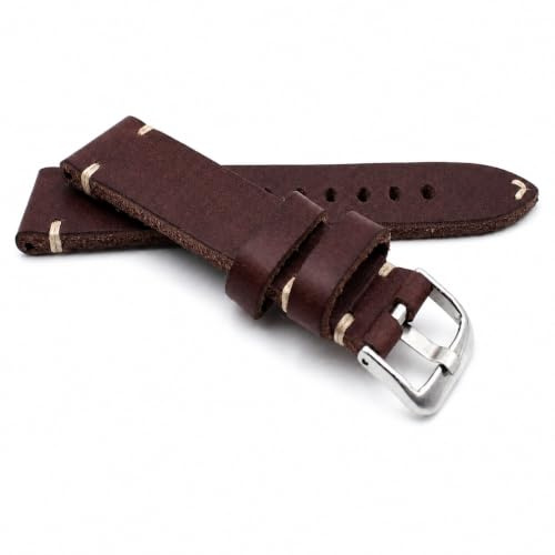Sulla Rios1931 Vintage 18 19 20 22 24mm Rindsleder Uhrenarmband handgemacht in Deutschland