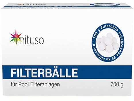 mituso Filterbälle, Filterballs, Filteranlagenzubehör, Alternative zum Quarzsand, 700g