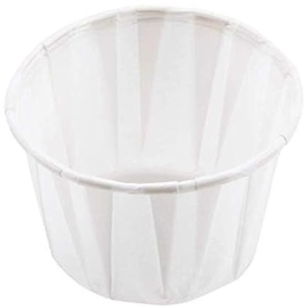 We Can Source It Ltd - 500 x 4oz Paper Souffle Portion Cups Waxed Paper Ramekin Sauce Pots with Leak-Resistant Coating – for Sauces, Condiments, Dips & Sampling – Disposable Catering Portion Control