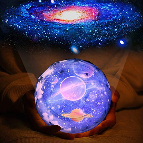 Kinder Nachtlicht Sternenhimmel Projektor - 360-Grad Drehung LED Sternenprojektor Baby mit 7 Gruppen Film, Kinder Nachtlampe Sternenhimmel Sternenlicht Projektor Baby Geschenke für Kinder