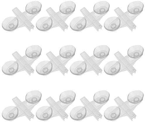 DGZZI Suction Cup Holder 12PCS White Aquarium Fish Tank Breeding Divider Suction Cup Clip Bracket